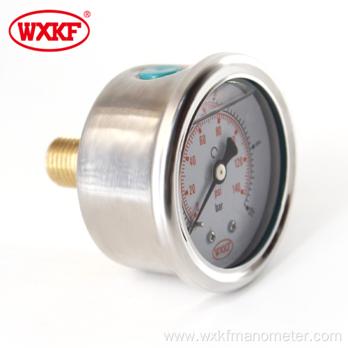 shell brass connection coffee pressure gauge